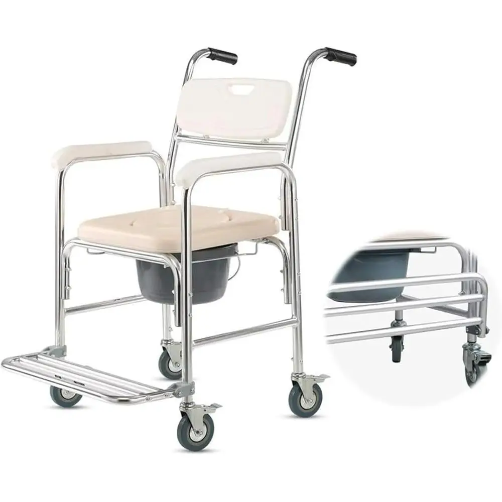 

Multi-Functional Bathroom Stool for Pregnant and Elderly, Mobile Toilet Aid with Deodorant, Wheelchair Accessible