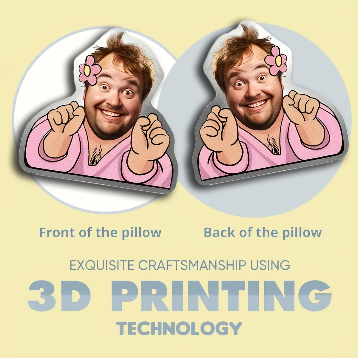 Customize a Photo Pillow with a Cute And Charming Design - Perfect for Themed Parties, Birthday Celebrations, Father'S Day, Moth