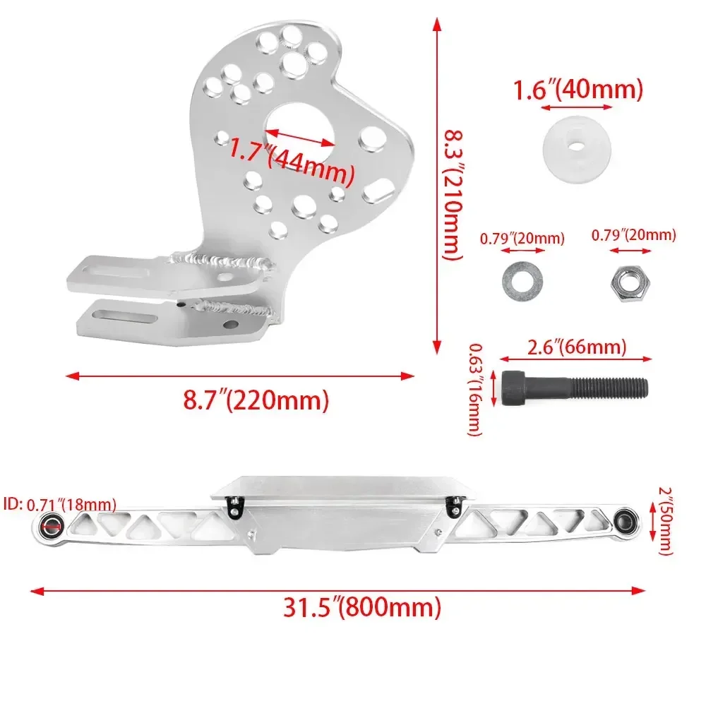 Lower Tie Bar Integrated With Lower Control Arm Car Balance Bar Subframe Brace Chassis For Honda CIVIC 06-12 RSX DC5 EP3 EM2 ES1