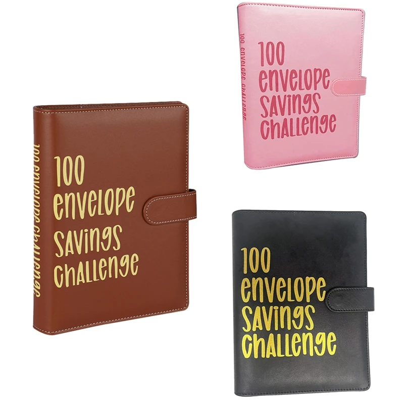 Top-Money Saving Binder, Envelope Savings Challenge Book, Envelope Challenge Binder, 100 Envelope Savings Challenge