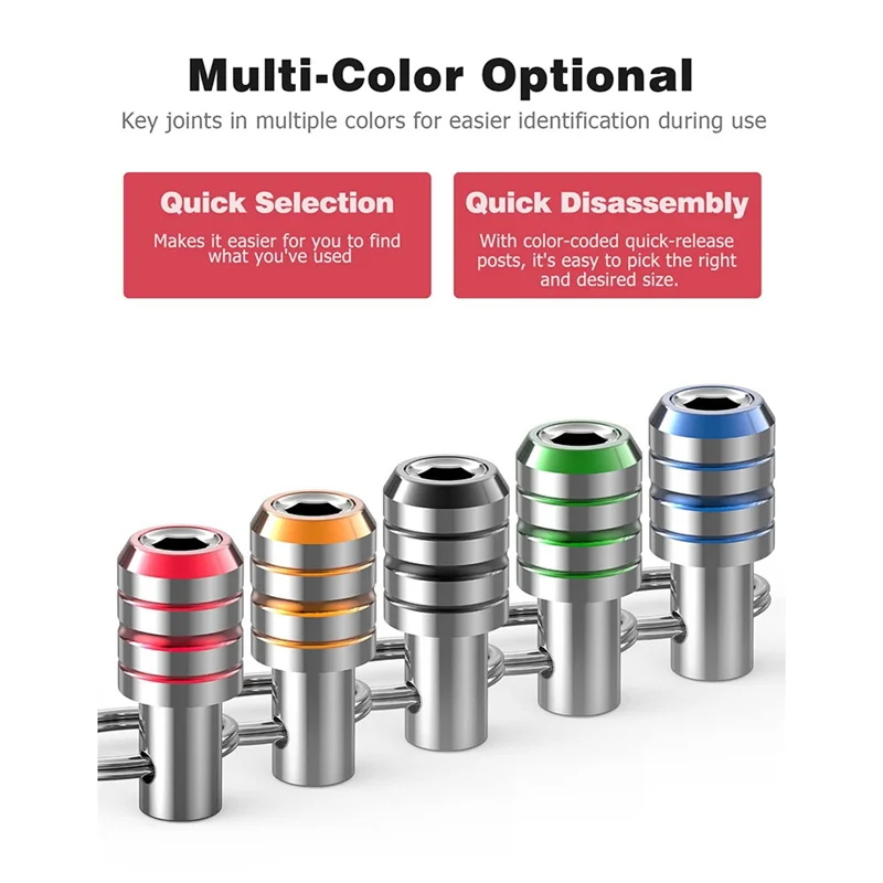 Bit Holder Bit Holder Keychain 10Pcs 1/4 Hex Shank Impact Drill Bit Keychain Quick Change Connect Holder Drill Screw Adapter