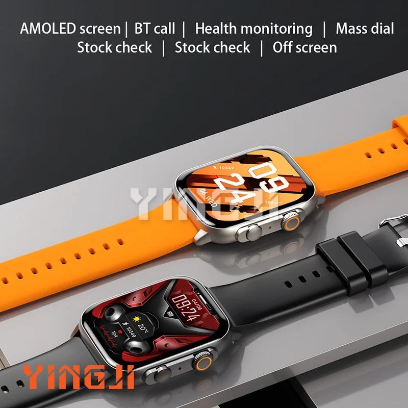 

Smart Watch AMOLED Screen Bluetooth Call NFC Sync Stock Market Multi sport Mode Voice Assistant Smart Watch