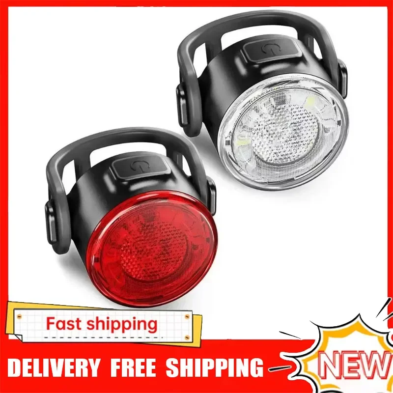 

1/2 шт. задние фонари для велосипеда, водонепроницаемые MTB велосипедные лампы на батарейках, предупреждающие велосипедные задние фонари, светодиодные фары, задний фонарь