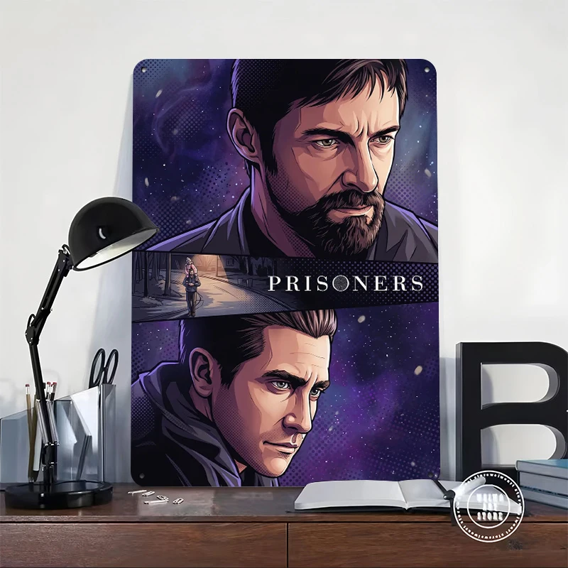 Prisoners Movie Art Tin Poster Customized Wall Art Retro Vintage Metal Signs for Fans Room Man Cave Bathroom Decor Coffee Bar