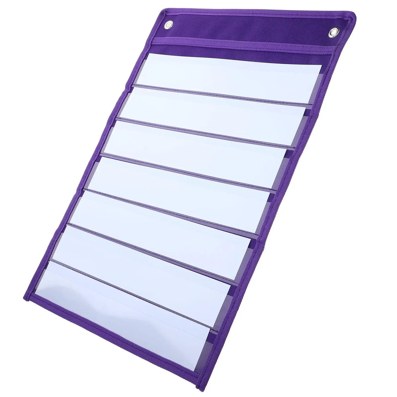 마그네틱 교수형 가방 보라색 10 화이트 보드 교실 벽 포켓 차트 ganizer 일정 플래너 보관 주머니 내구성