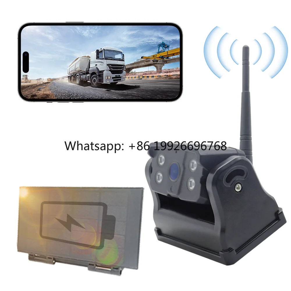 Magnetic Solar Wireless Backup Camera for Mobile Wifi App IP68 Support for HD  Reverse Camera for Car Truck Van RV