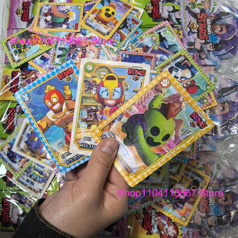 Brawl Stars Random Collect Card Anime Figures Collection Cards Battle Carte Game Entertainment Rare Trading Cards Kid Gift