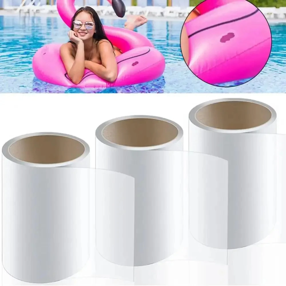 1-Rolle Reparaturflicken-Set, TPU-Klebeband, professionelle Reparaturflicken für aufblasbares Spielzeug, Schwimmbad, Schwimmkörper, Zelt, Luftmatratze, Regenmantel – Detail 1