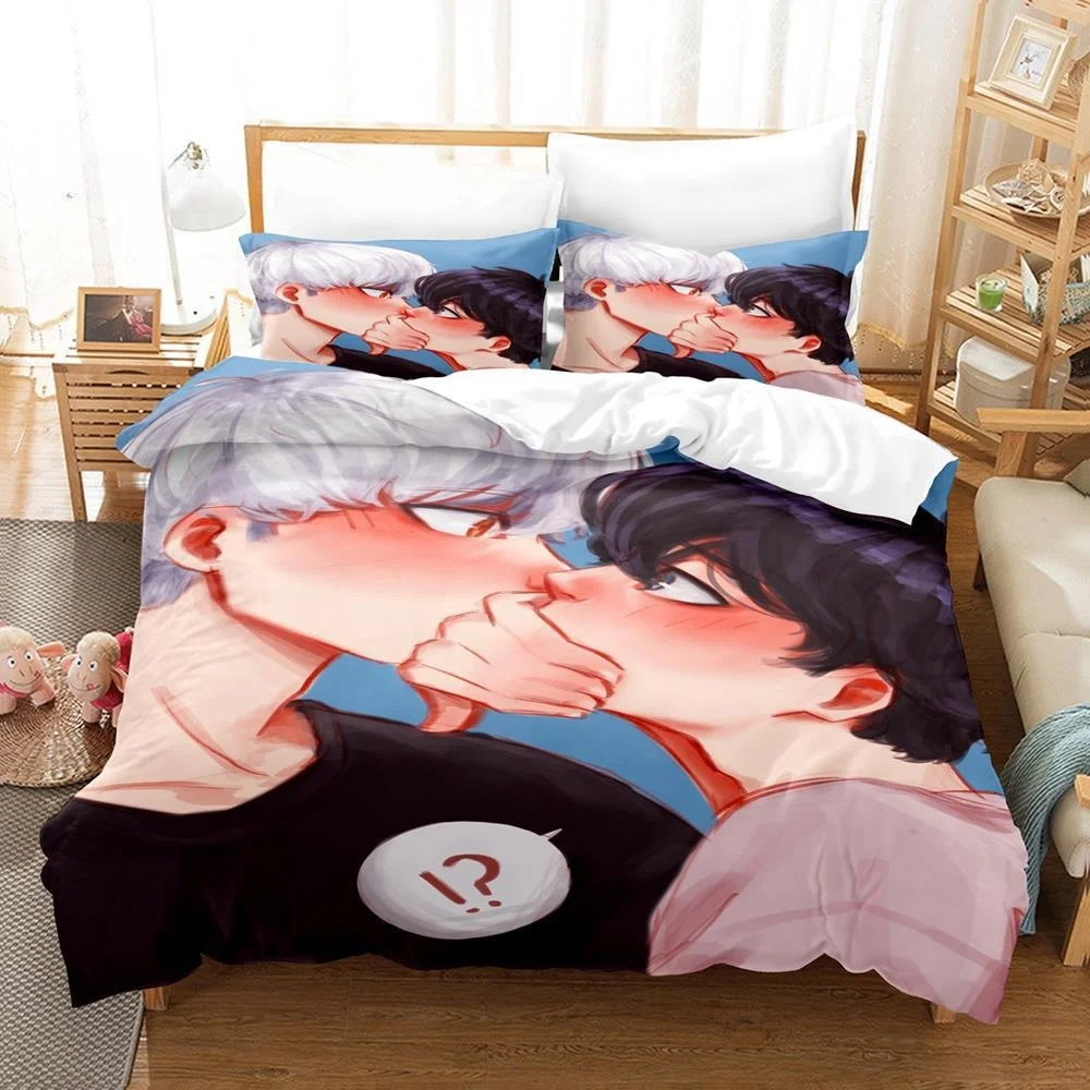 New Cherry Blossoms After Winter Bedding Set Single Twin Full Queen King Size Bed Set Adult Kid Bedroom Duvet cover Sets Anime