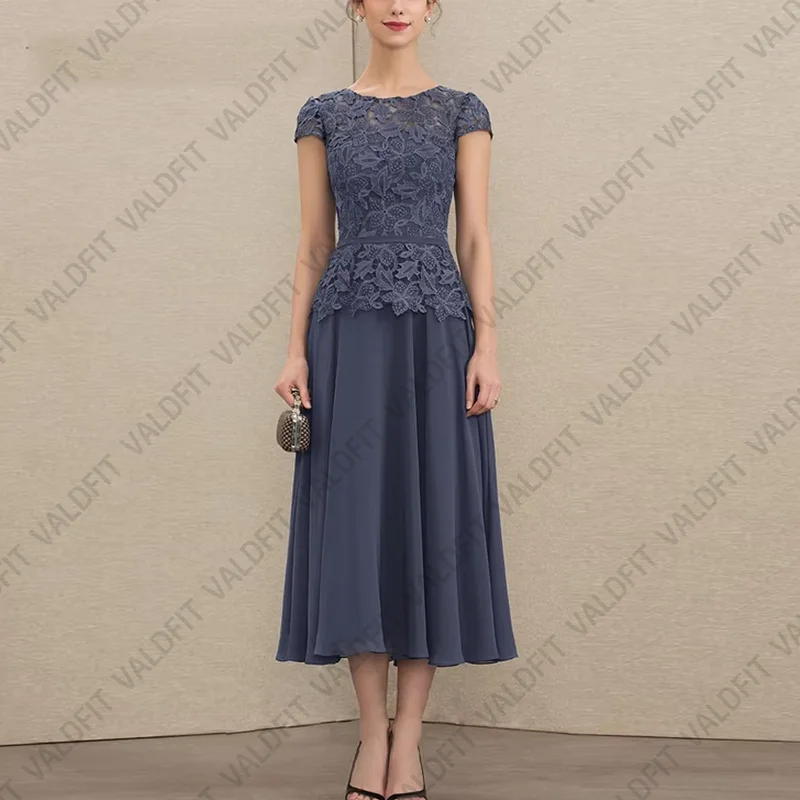 

Customized Tea Length Mother of the Bride Dresses for Wedding Party Formal Occasion Dress Vestido Para Boda Madre De La Novia