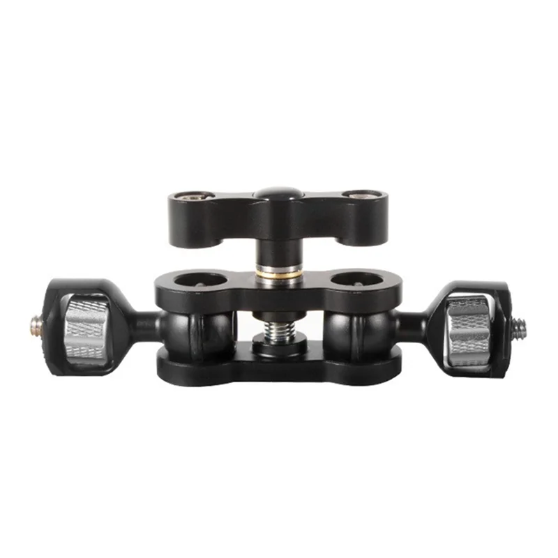FFYY-двойная шаровая головка Magic Arm 360 шаровые головки с винтом 1/4 дюйма для монитора камеры, светильника, микрофона, карданного подвеса, клетка