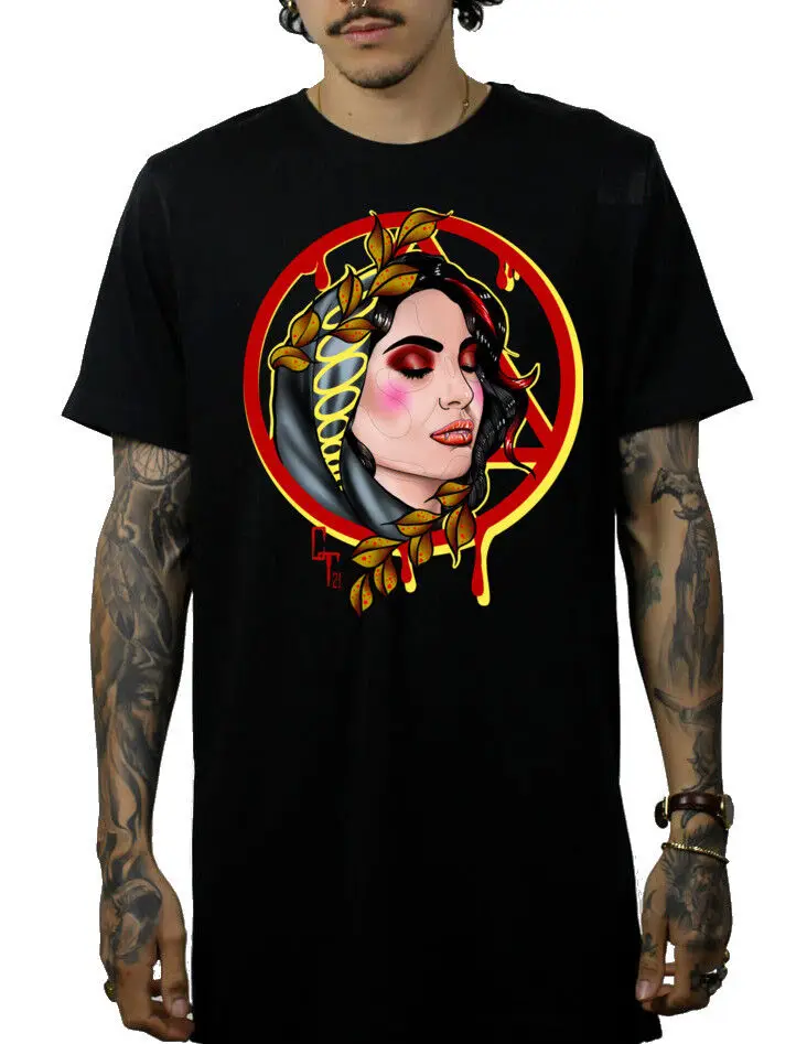 NEW Art Society x Retro Kings CALDERON VAMPIRESS BLACK Tee Shirt SMALL-3XLARGE