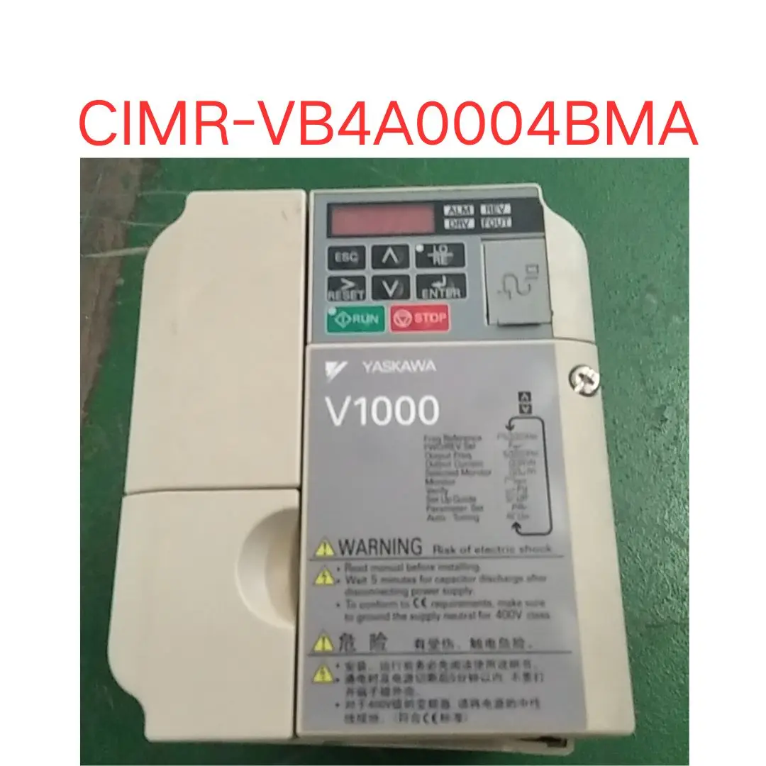 

used CIMR-VB4A0004BMA inverter 1.5KW/0.75KW 380V test OK Fast shipping