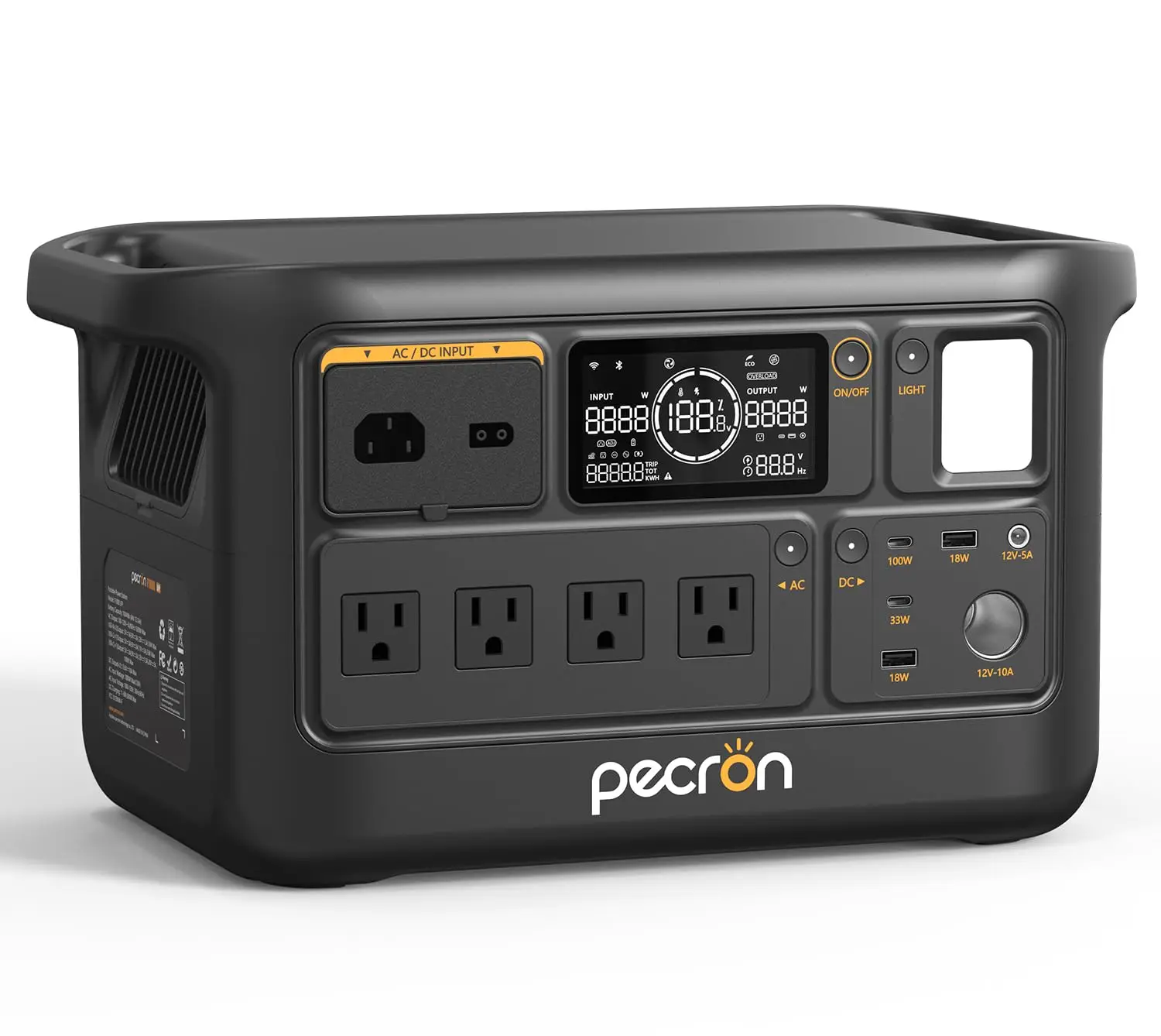 F1000LFP Power Station, 1500W AC Output, 960Wh Solar Generator, UPS, LiFePO4 Battery, Fast Charging, Just 23.9lb
