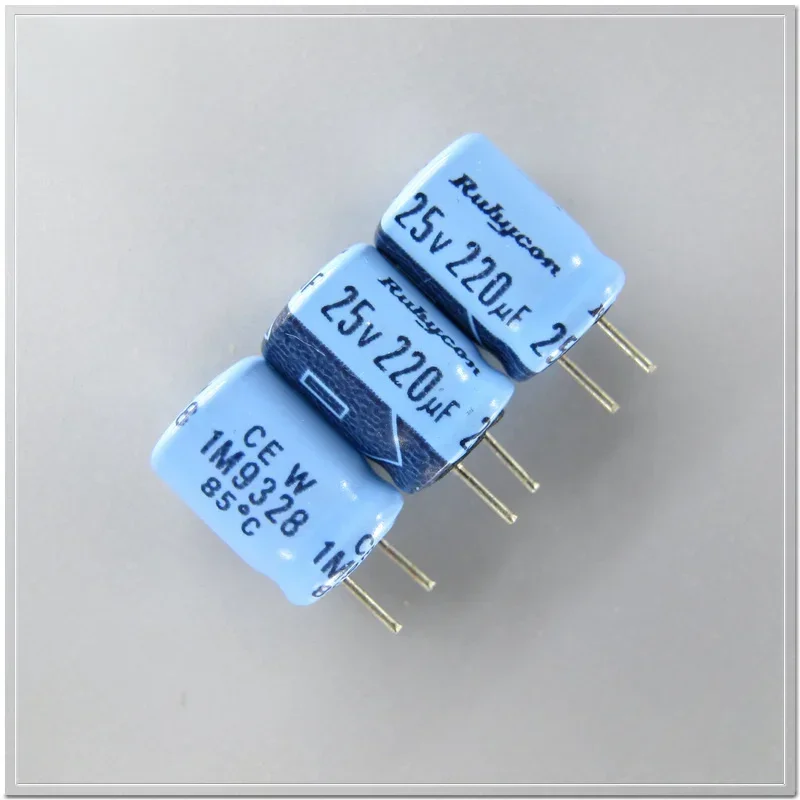 10PCS/100PCS Rubycon Blue TWSS CEW series 25V220uF Audio Capacitor 8x11.5mm short pins