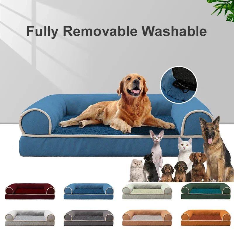 Washable Warm Sleeping House for Pets, Dog Bed, Sofa, Kennel, Breathable Dogs Pad, Suitable for Small Medium and Large