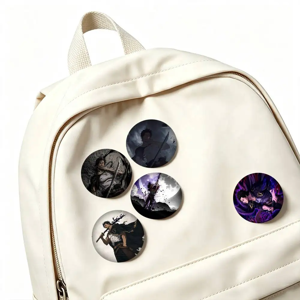 B-Black Clover Yami Sukehiro Anime  25mm 32mm 44mm 58mm 75mm Brooches Badges Pins for Accessories Gift