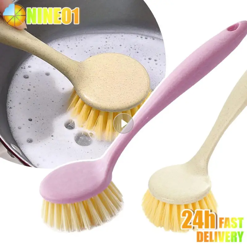 1PC Dish Brush Pot Brush Cleaning Products Tools For Home Dishwashing Non-stick Oil Brush Useful Things Accessories For Kitchen