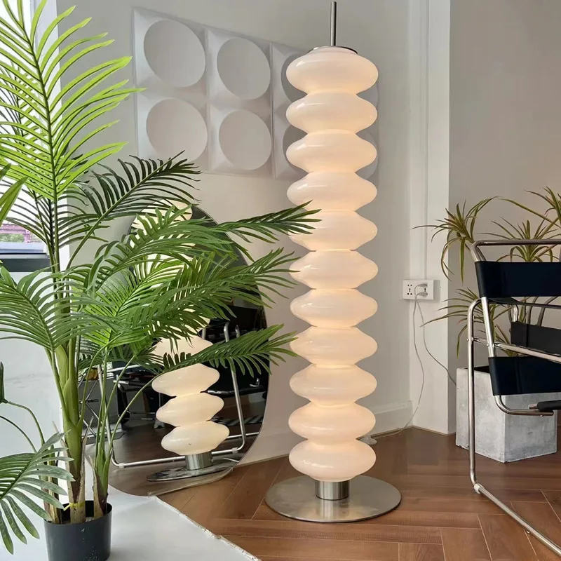 

Nordic cream gourd floor lamp French living room ambient lamp Internet celebrity desk lamp dining room bedroom study decorative
