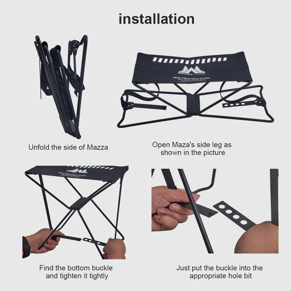 في الهواء الطلق التخييم البراز مقاوم للماء طوي الصيد البراز عالية الحاملة للطي السفر البراز لمترو الأنفاق طابور