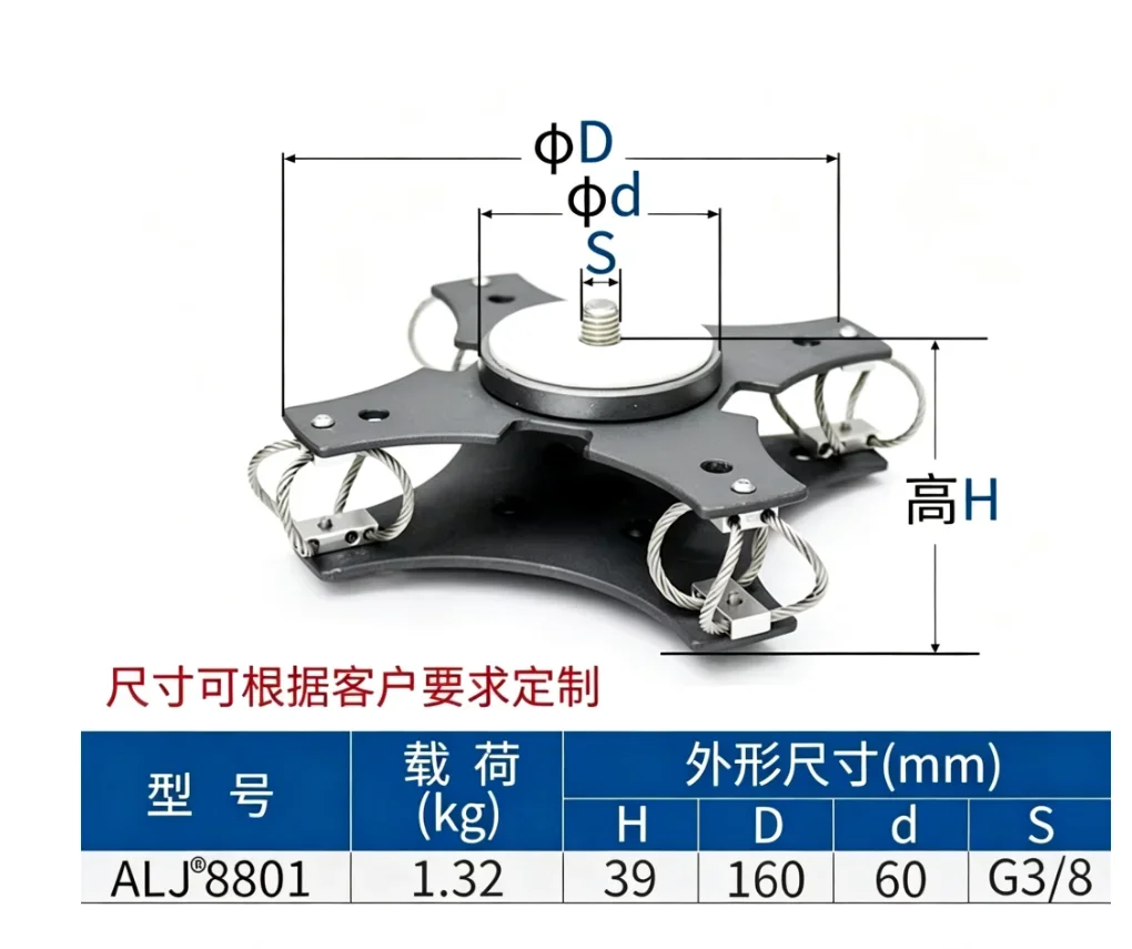 1Pcs   88 Wire Rope Shock Absorber PTZ Car Photography Camera Projector Vibration Isolator