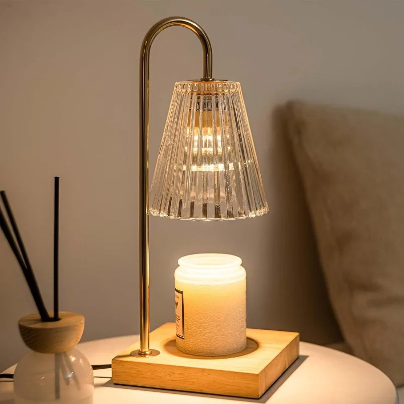 

Warmer Lamp with Timer Dimmer, Birthday Gifts for Mom Women Friend Sister, House Warming Gift New Home, Vintage Clear Wax