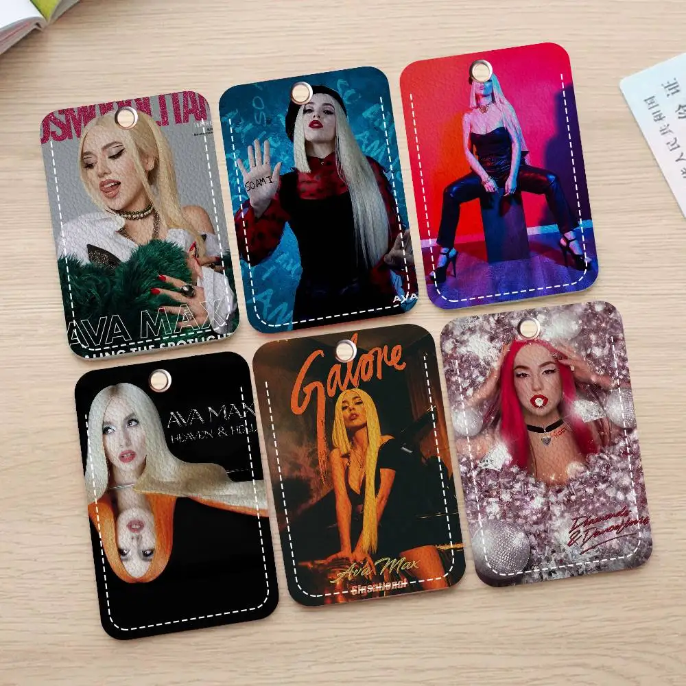 

Брелок с мультяшной картой Singer A- Ava M-Max, модная подвеска в стиле аниме, сумка для удостоверения личности, чехол для карты, автобусная карта, милый подарок на день рождения для взрослых