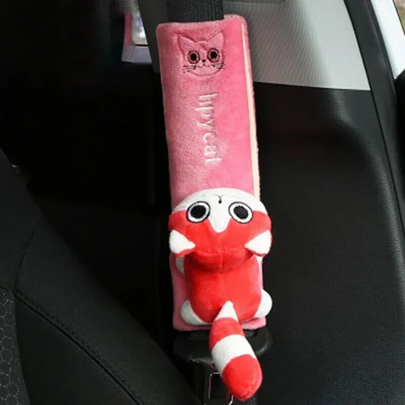 1pcs Cute Animal Car Seat Belt Pads Universal Car Seat Shoulder Strap Pad Cushion Cover Car Belt Protector Safety Belt Cover