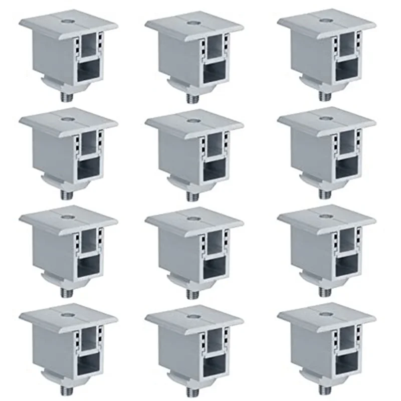 

B03C-12 Set PV Panel Bracket Roof Mount Clamp For Securing 30Mm-50Mm Thick Solar Panels To Rails