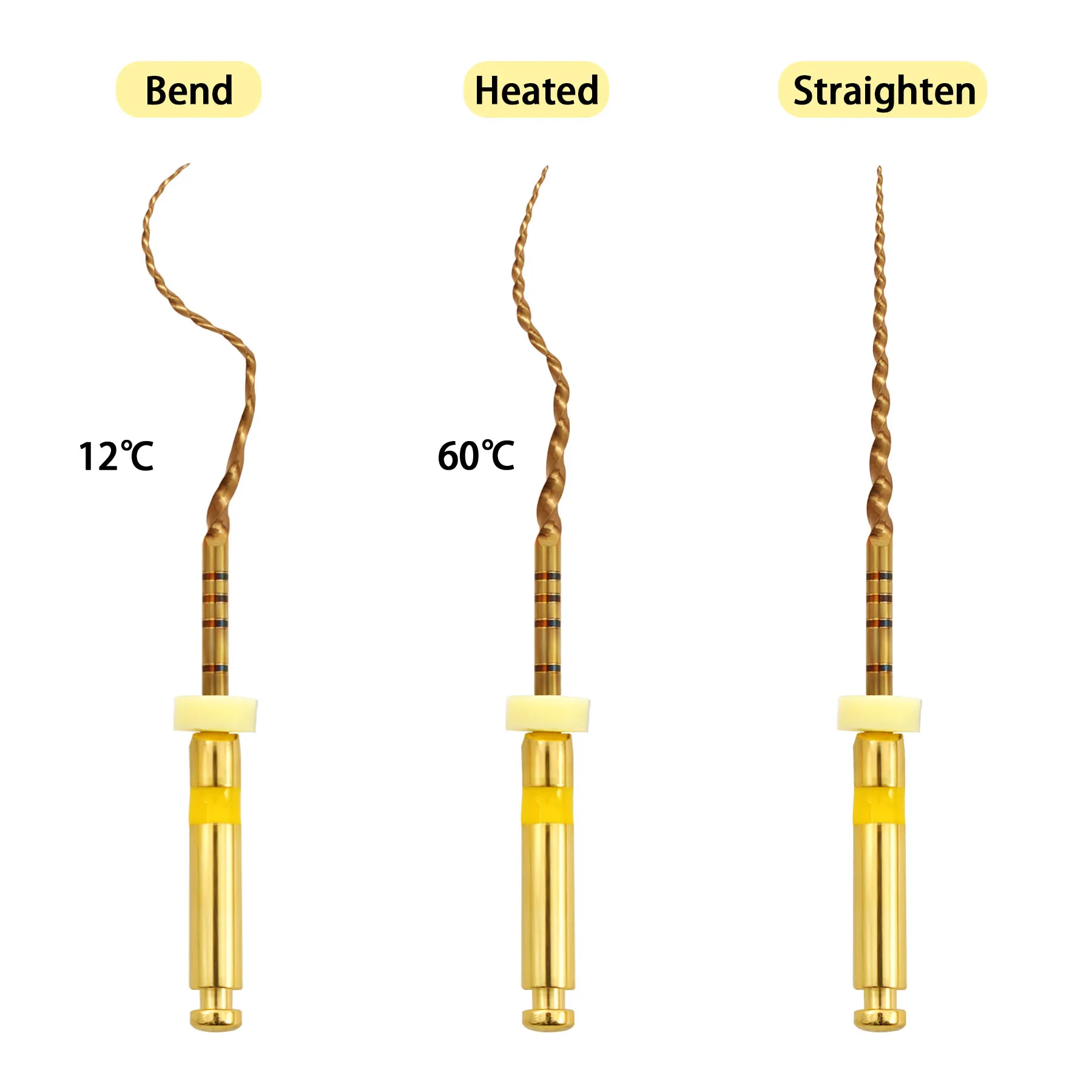 Dental SX-F3 Gold Files Nitinol Rotary Universal Engine Endodontic Anti-Fatigue Constant Needle Dentistry Root Canal Material