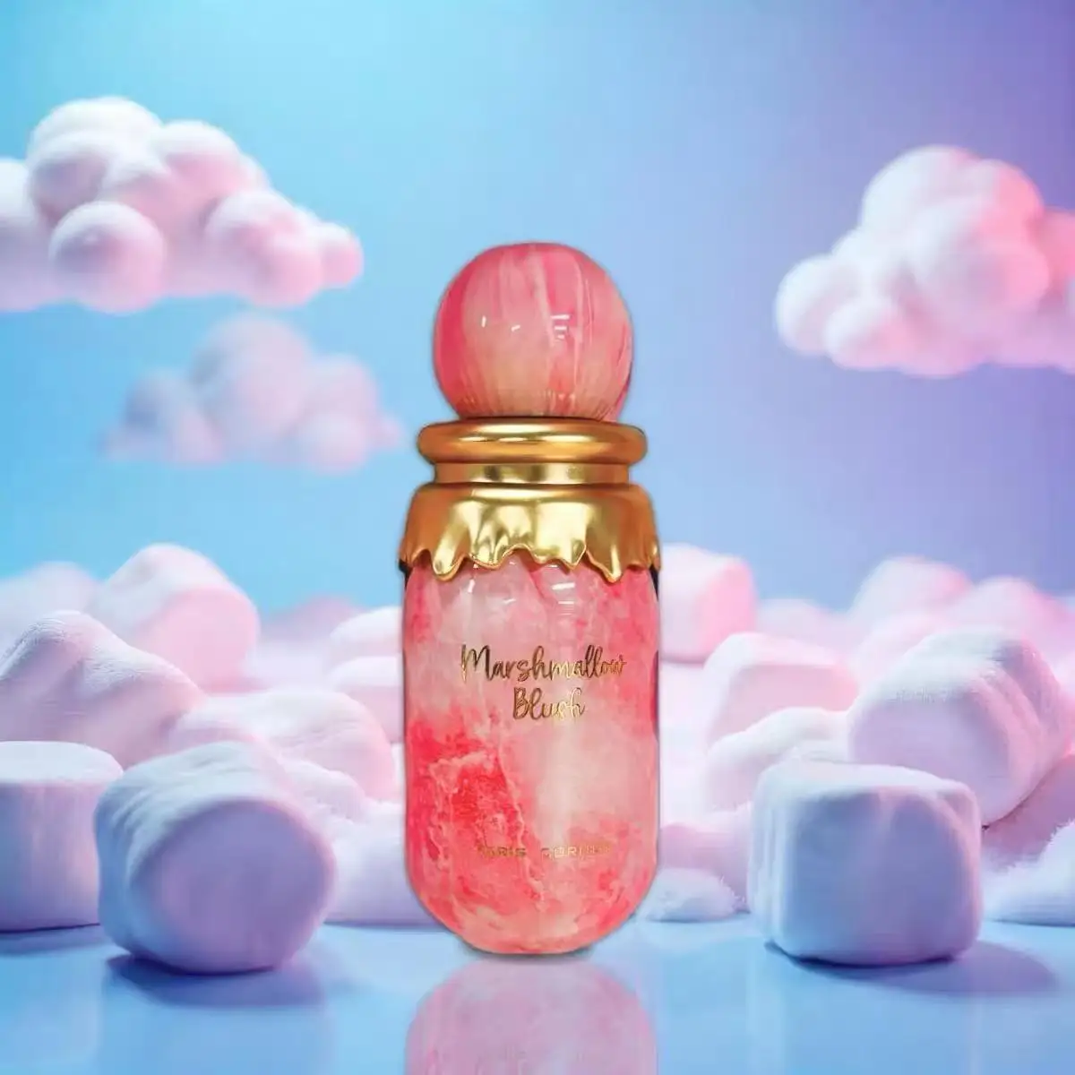 

Marshmallow Blush Eau de Parfum: Dreamy Pink Bottle, Sweet Gourmand Scent for Women