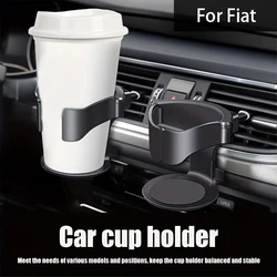 Car Cup Holder Air Vent Outlet Drink Coffee Bottle Holder Accessories For Fiat 500 Freemont Panda Ducato Punto Pondo FR Abarth A
