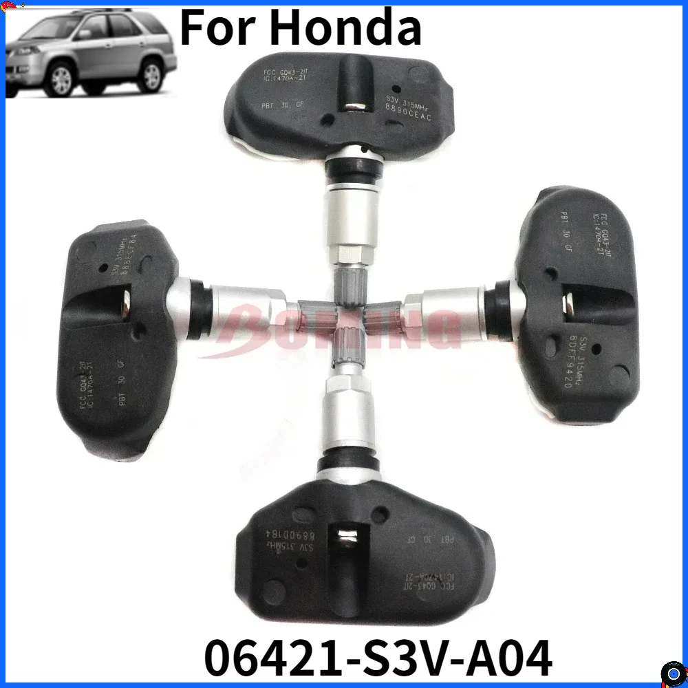 

Новый TPMS 06421-S3V-A04 4 шт. датчик контроля давления в шинах для Odyssey Ridgeline Honda Pilot Acura RLTL MDX 3.2L 3.5L 2005-2014