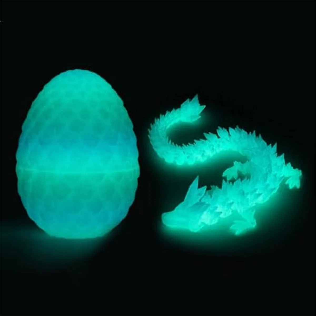 3D Printed Dragon Egg,Mystery Crystal Dragon Egg Fidget Toys Surprise,Articulated Crystal Dragon Eggs with Dragon