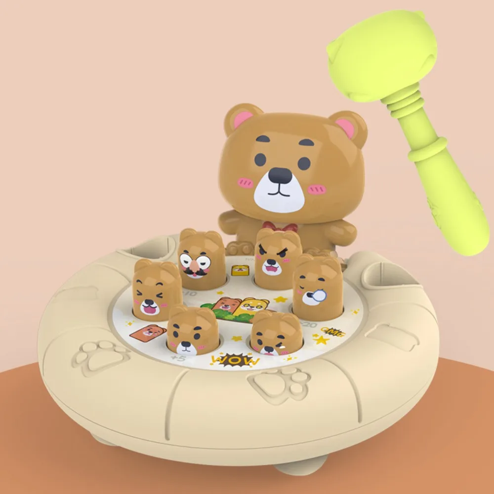 

ABS Animal Theme Knocking Game Learning Cognition Hand Eye Coordination Whack-a-mole Toy Early Education Interesting