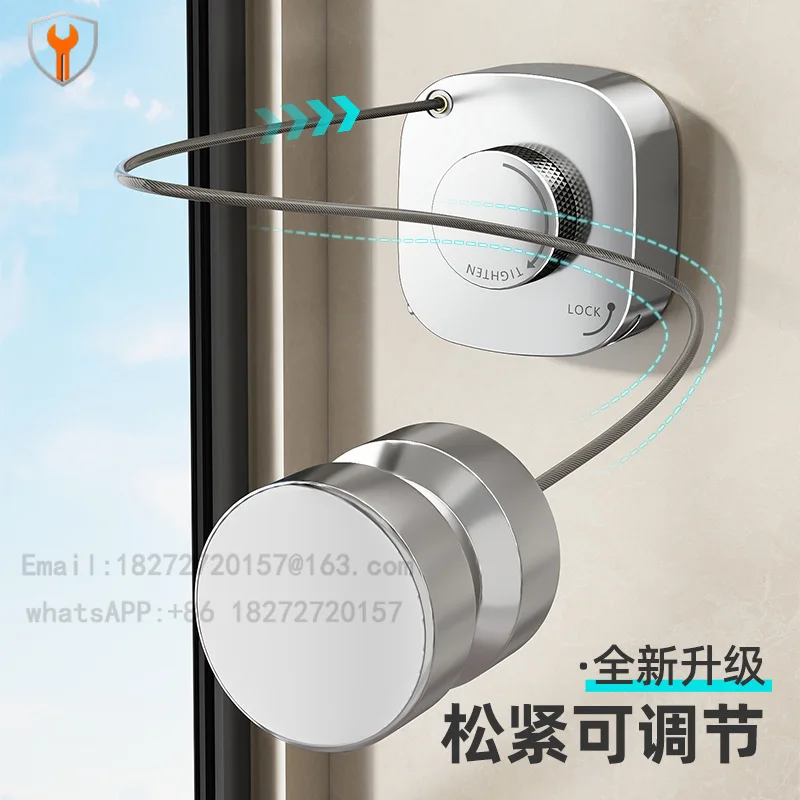 Invisible clothesline Indoor clothes drying artifact No punching Balcony Window Bathroom Invisible telescopic wire rope rack
