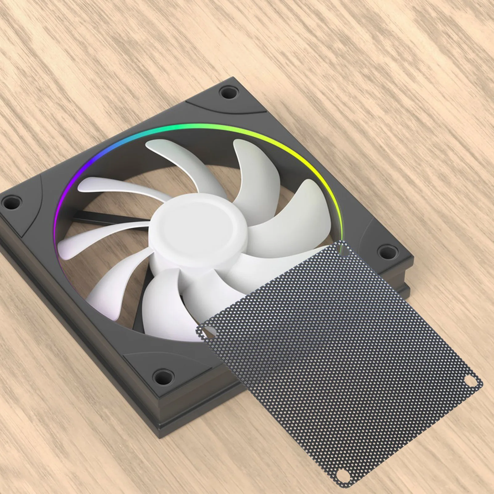 10 قطعة قطعة مروحة مرشح شبكي يغطي حالة الكمبيوتر برودة تصفية استبدال الغبار برهان شاشة الكمبيوتر مروحة شبكة مرشحات برودة الكمبيوتر #5