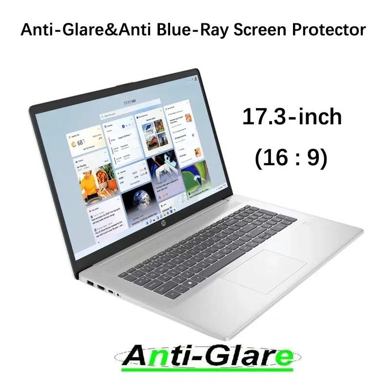 2X Ultra Clear/Anti-Glare/Anti Blue-Ray Screen Protector for HP Laptop 17-cn3000TX/OMEN Laptop 17 17t-ck200 17t-cm200 17.3