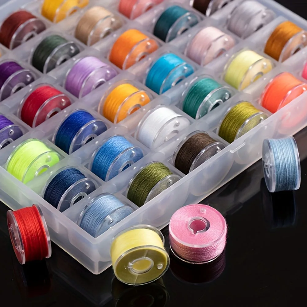9/25/36 farbe Handgemachte Stickerei Nähen Fäden Polyester Hause Hand Nähen Nähmaschine Liefert Garn Linie Box Farbe zufällig