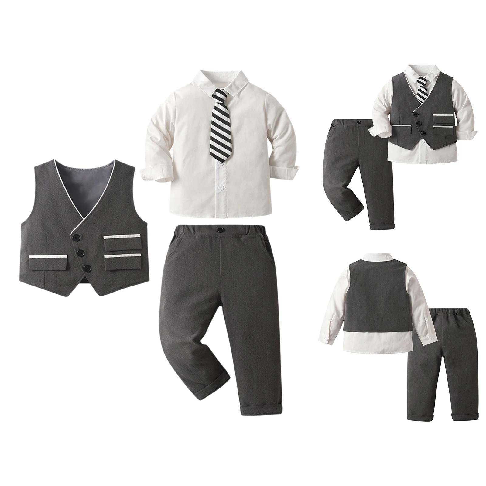 children's-school-uniforms-birthday-tuxedo-set-boy's-wedding-suits-kids-clothing-boys-gentleman-outfit-vests-pants-sets-3-piece