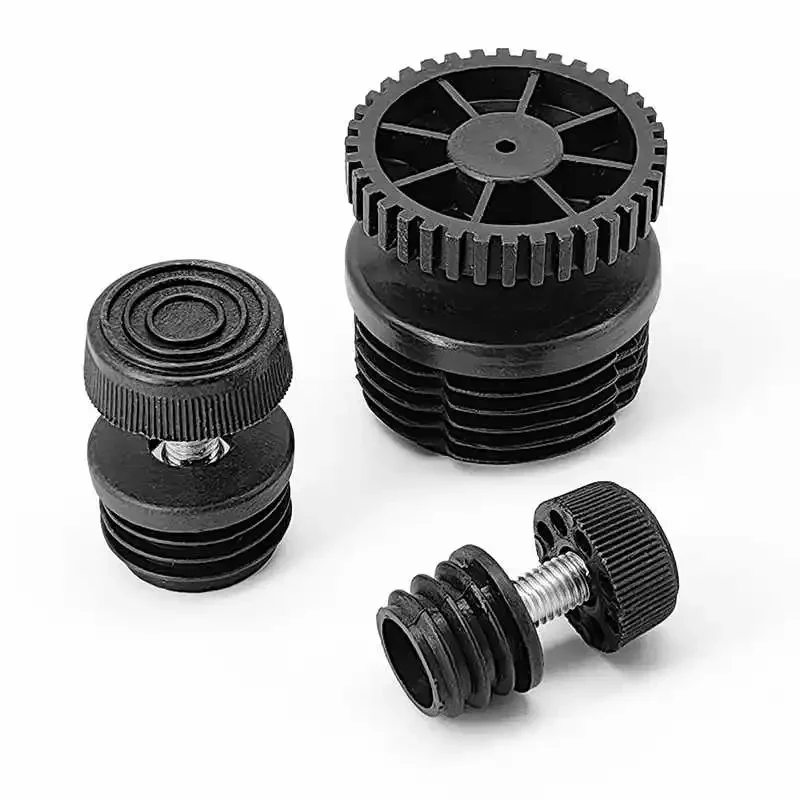 Piedini per gambe della sedia di livellamento regolabili M6 M8 M10 Tappetino per mobili Base a vite Protezione per pavimento dell'armadio Tappetino antiscivolo Tappo per tubo dado