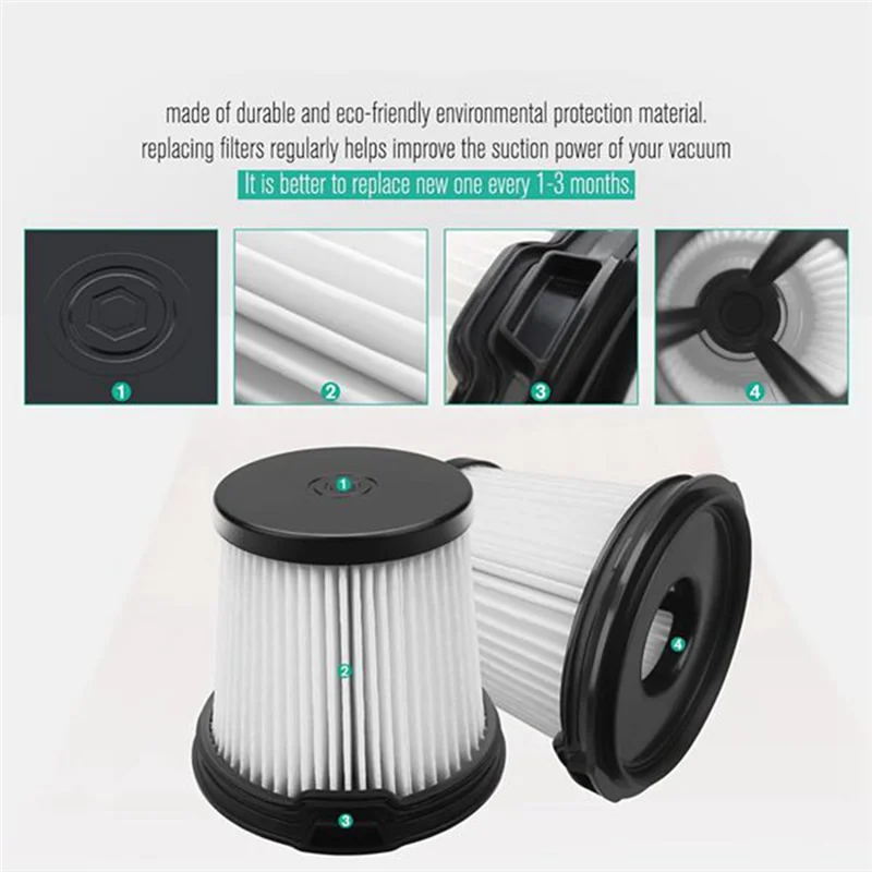 N98R 2 قطعة فلتر مكنسة بديل لـ Shark IW1111 لـ Detect Pro مكنسة كهربائية لاسلكية، استبدل إلى الجزء IW3511 #6