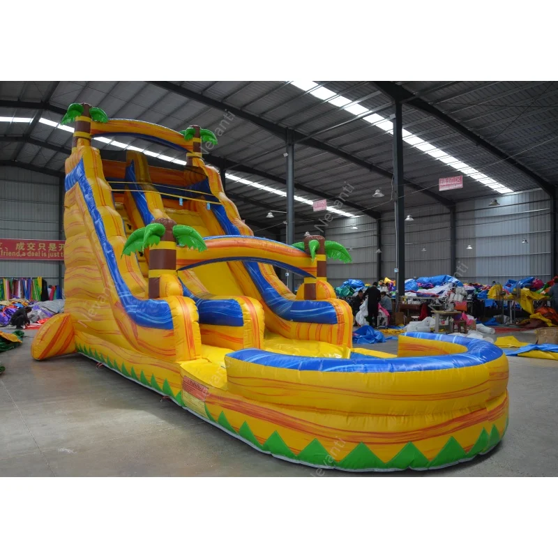

Красочная коммерческая надувная водная горка из ПВХ для помещений, большая надувная водная горка для прыжков для дома или школы, для улицы, тематическая, для промоакций