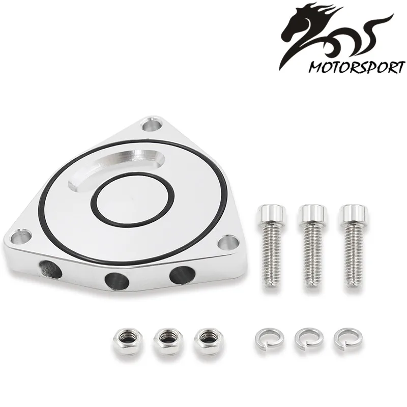 Aluminium black/silver alloy BOV spacer for Hyundai Genesis Coupe and Kia 1.6 T 2.0 t for Honda Civic 1.5 T engine