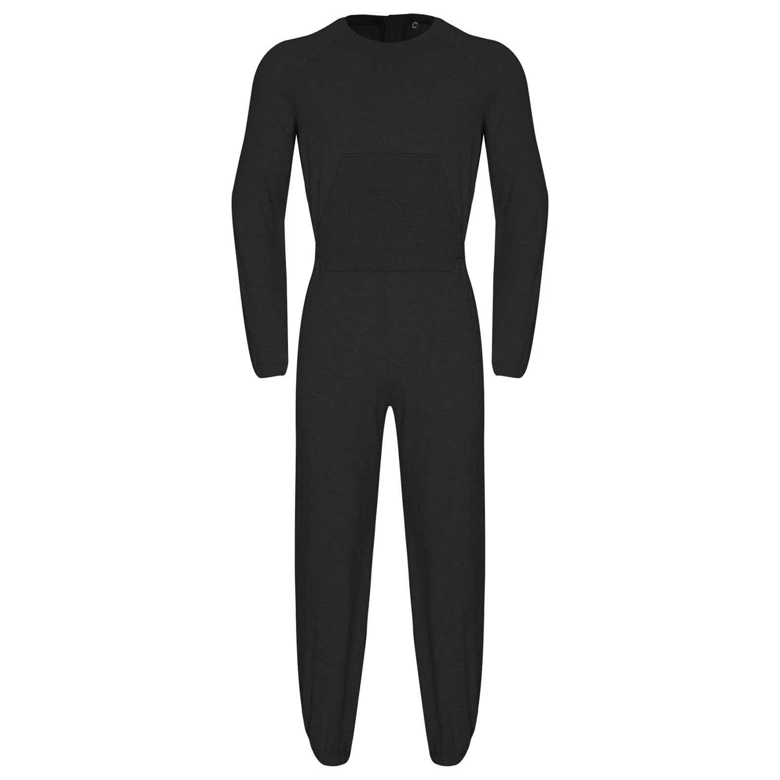 Vêtements adaptatifs pour hommes, poignets élastiques à manches longues avec conception arrière Anti-bande, combinaison pour personnes âgées démences et besoins spéciaux