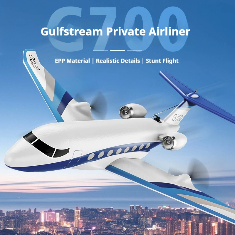 

Радиоуправляемый самолет Z67 Gulfstream G700, 3-канальный, из EPP, с фиксированным крылом, модель RC-планера для авиационных энтузиастов и детей.