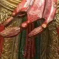 Bronze Painted Mosaic Gem Zakirim Wealth God Protector Buddha Zakiram Worship Hall Town house