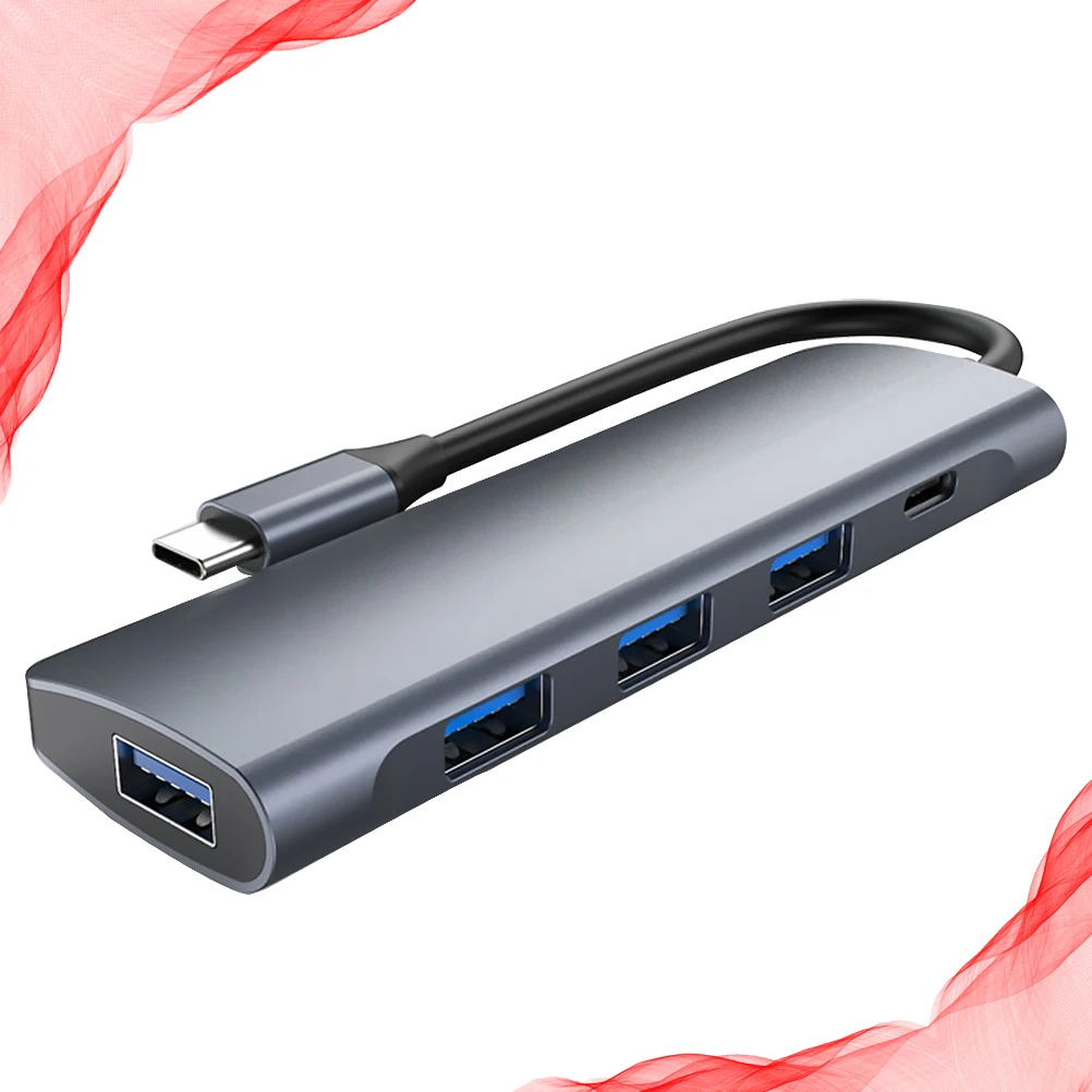 

5in1 USB Docking Station Type Laptop Charging Port Multi External Interface Solution USB Computer Peripheral