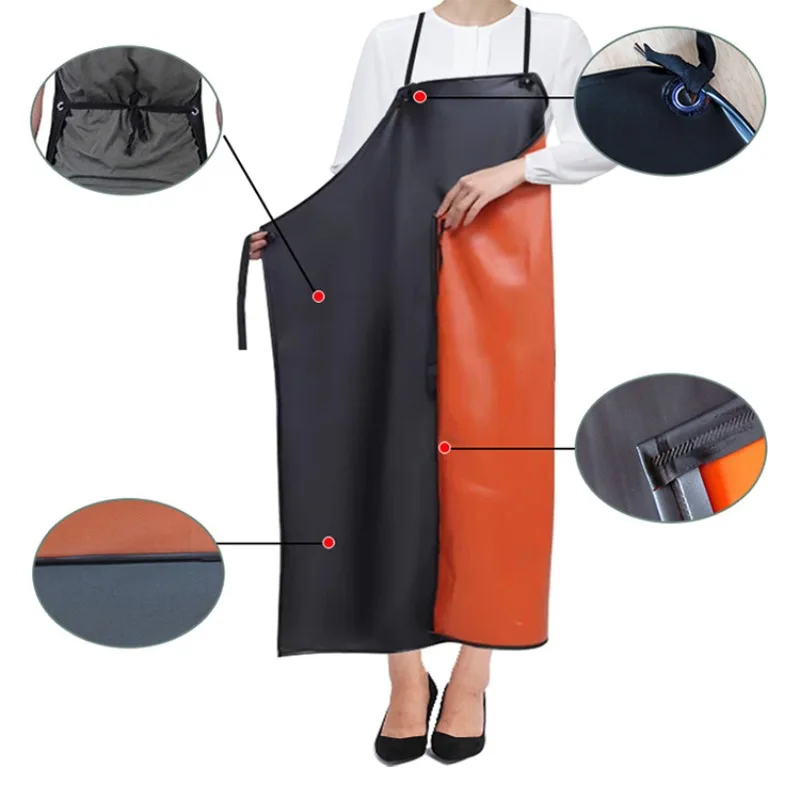 

【Best-selling】Custom Industrial Chemical Apron Safety Working Heavy Thickened Pvc Waterproof Apron For Dishwasher Fishing K
