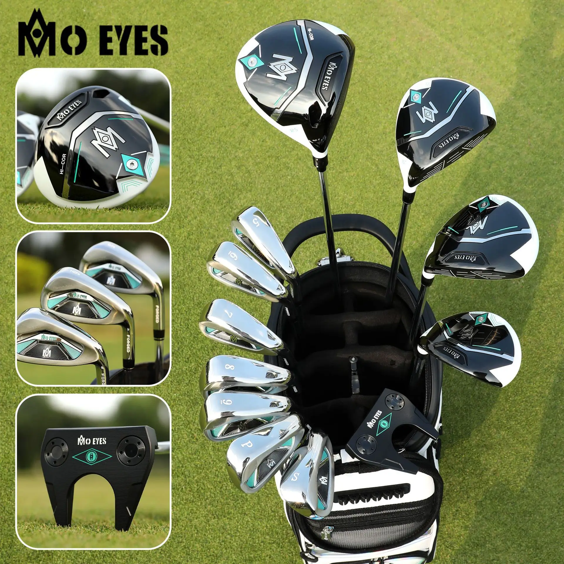 PGM MO EYES Lady Golf Clubs Set Titanium Alloy High Rebound Lightweight Right Hand Women Professional 12pcs with Bag LTG058